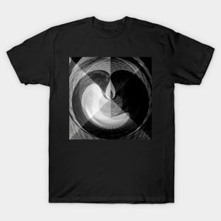 Sacred Geometry 3D Titanium Flame Pyramid Architecture T-Shirt